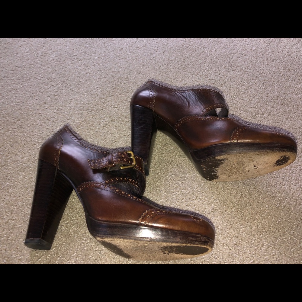 Stuart Weitzman Brown Mary Janes - Picture 3 of 6